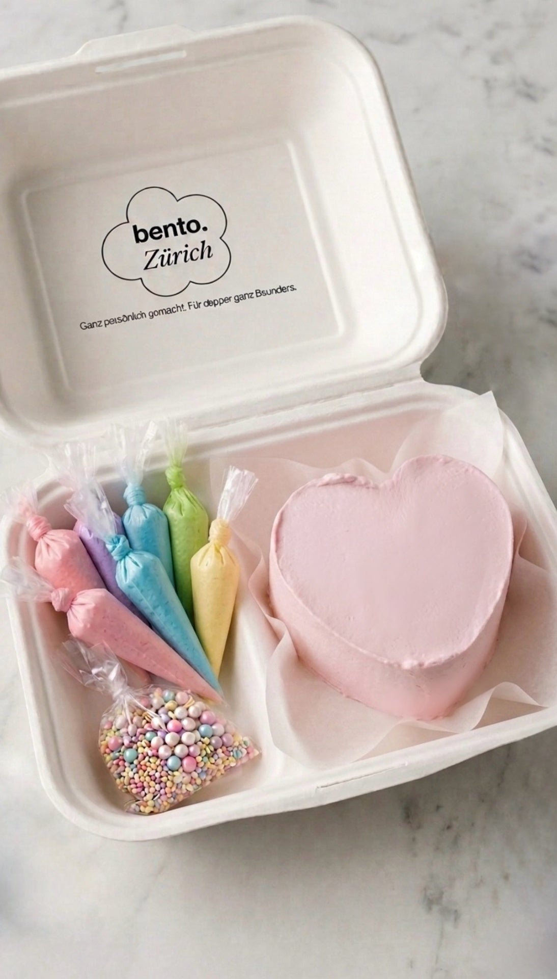 DIY Bento Cake Kit in Herzform